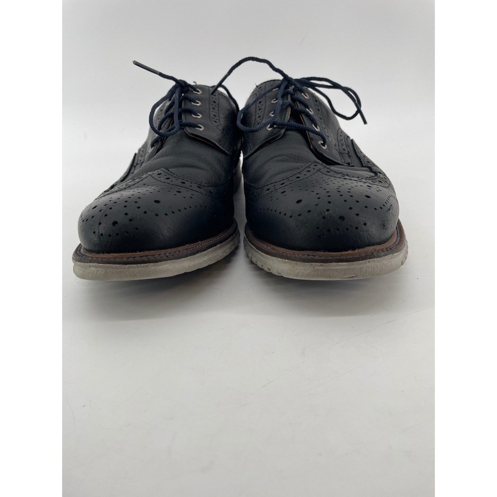 FootJoy Wingtip Oxford Mens 10.5 Wide‎ Black Pebbled Leather Brogue - Picture 3 of 8